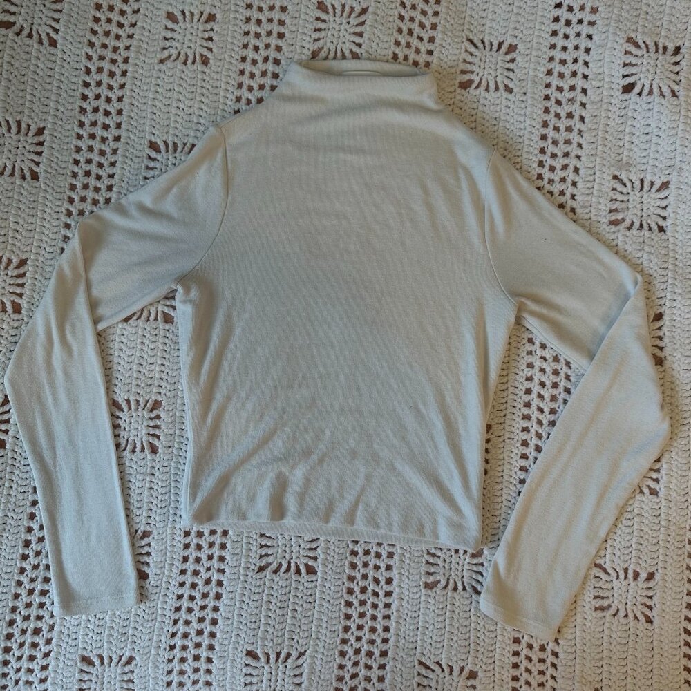 Plain White Mockneck - Size Medium - Better Be